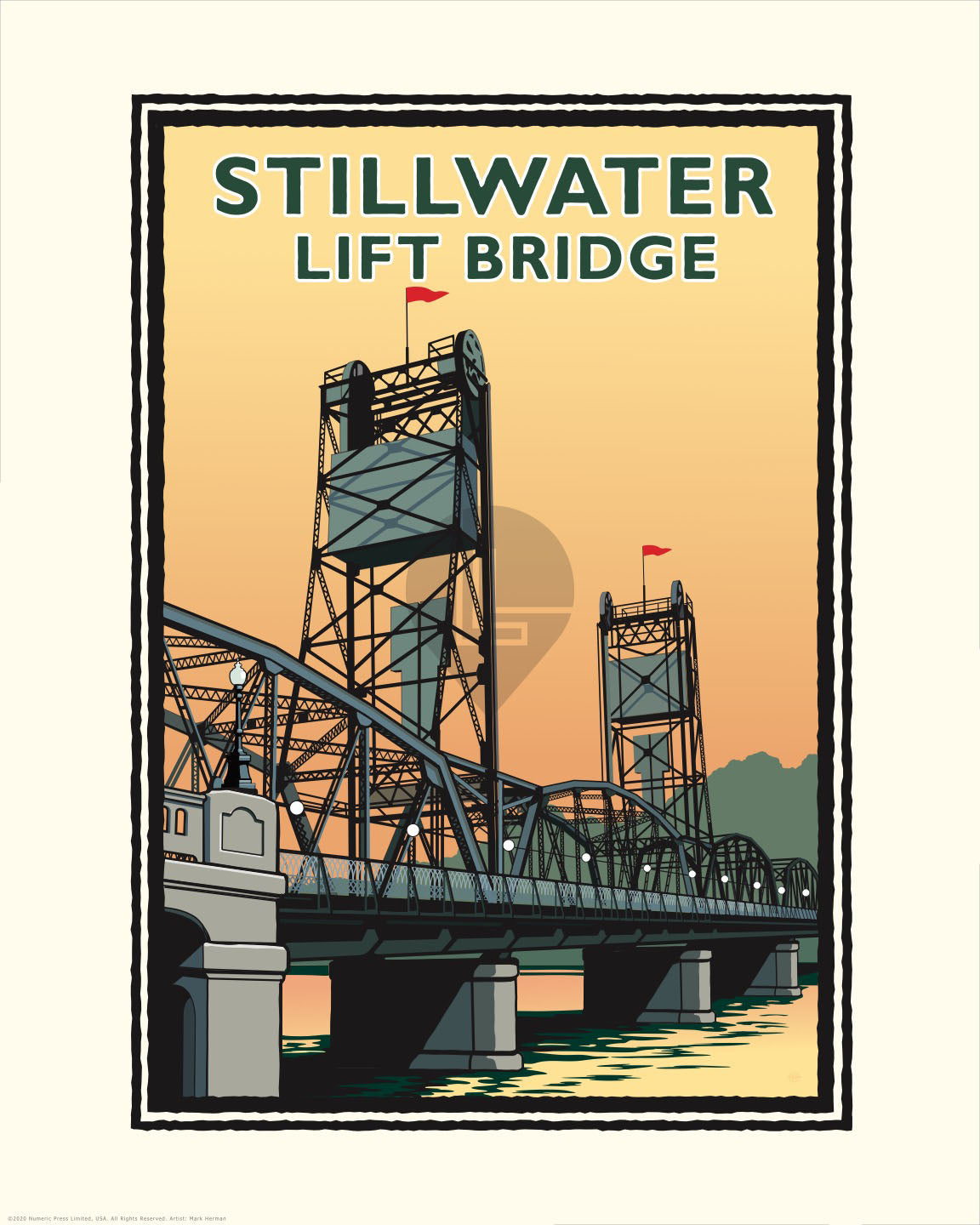 Stillwater Lift Bridge Wooden Coaster – Minnesota Awesome